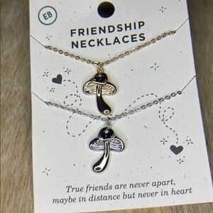 🍄 Mushroom Best Friend Matching Necklace Set